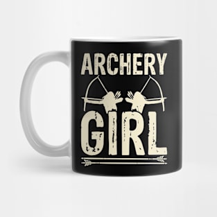 Archery Girl,  Womens Archery Player Mug